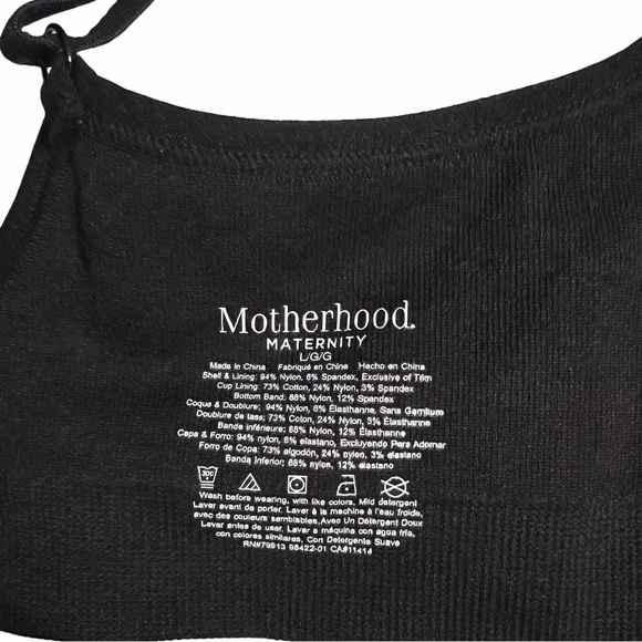 NEW! Lot of 3 Motherhood Maternity Black Seamless Nursing Bras Size Large - Picture 8 of 12